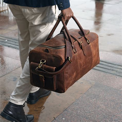 myer duffle bag|men's leather overnight weekend bag.